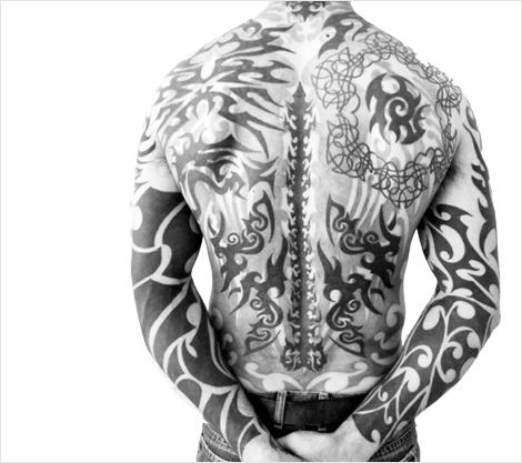 tattoo polynésien dos bras